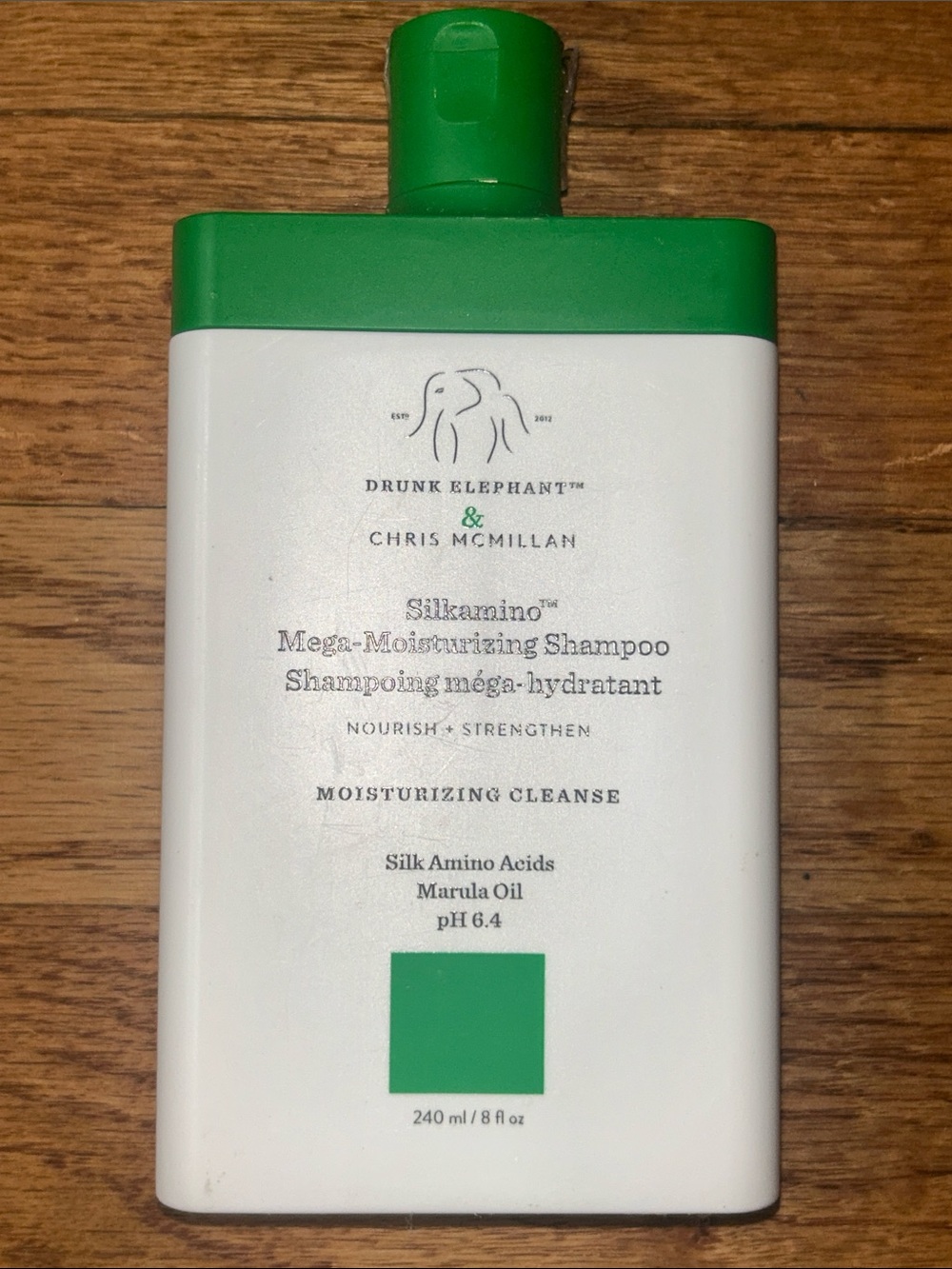 Drunk Elephant Silkanino Mega-Moisturizing Shampoo — White & Green